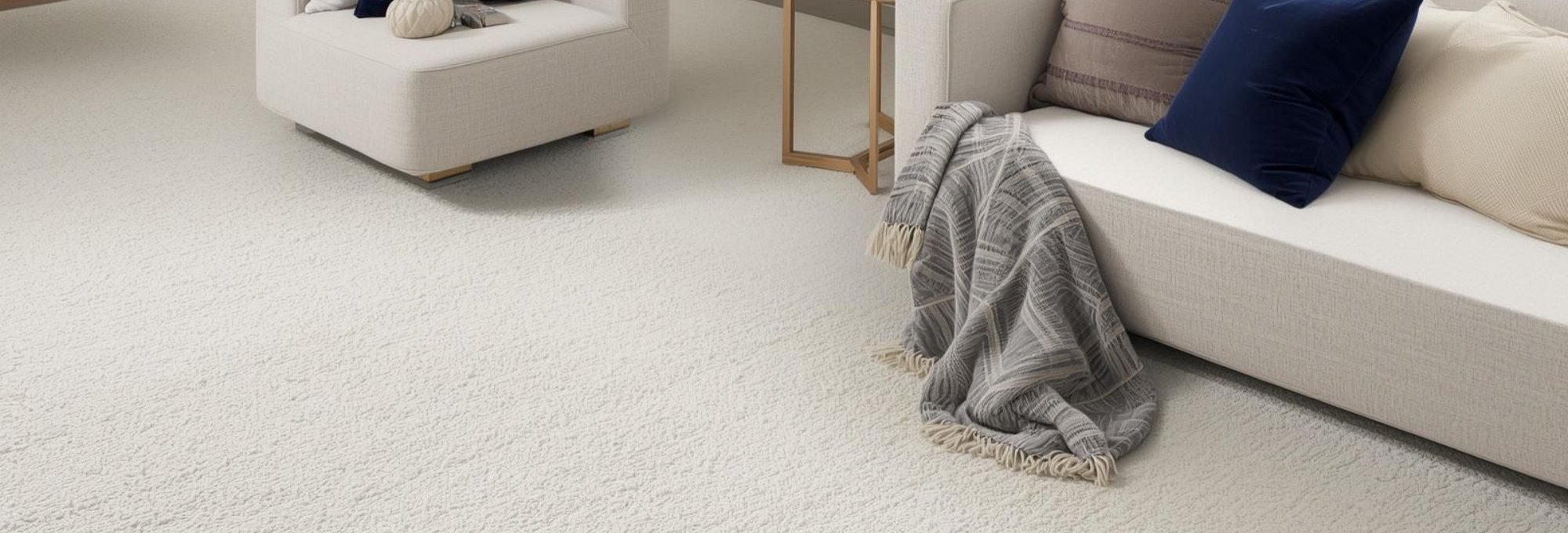 a room scene of a carpeted living room - flooring correct
